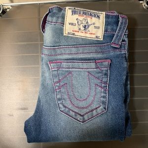 Brand New True Religion Big Girls Jeggings size M